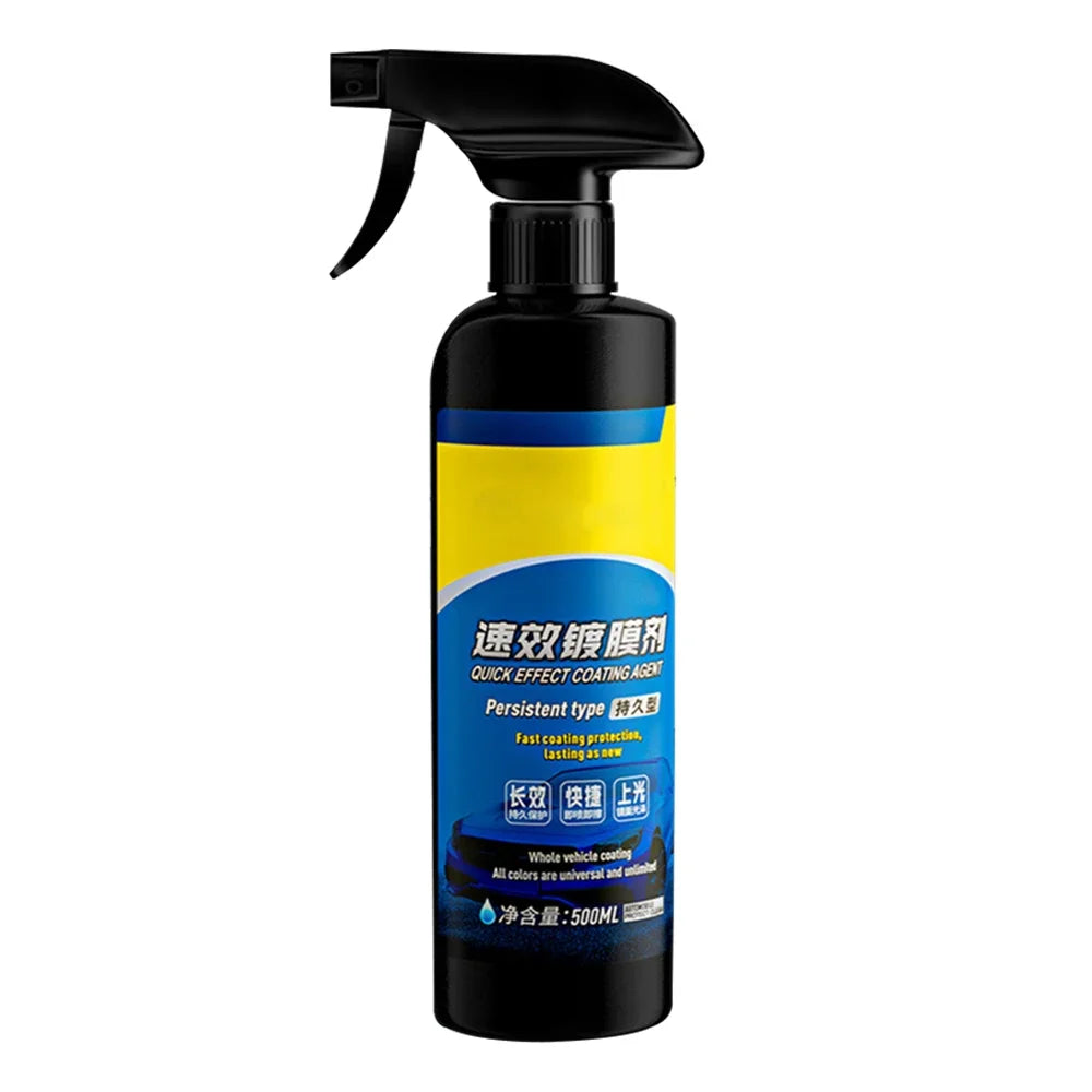 500ml Car Rapid Nano Ceramic Coating Agent Spray Quick Effect Paint Polisher Anti Scratch Intense Gloss Shine Waterproof Wax