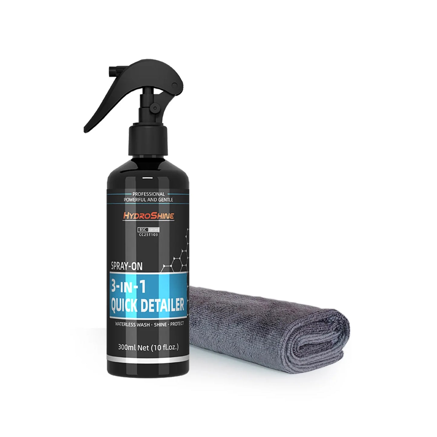 Hydroshine 3-in-1 Quick Detailer High Protection Ceramic Coating Car Wax Polishing Incredible Shine Protection Water Beading