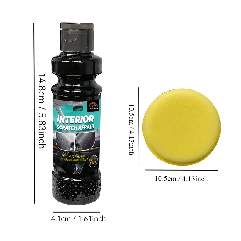 Plastic Repair Wax - Car Scratch Repair and Tire Gloss Repair, Black Interior and Dashboard, Plastic Surface Repair | Repair Wax