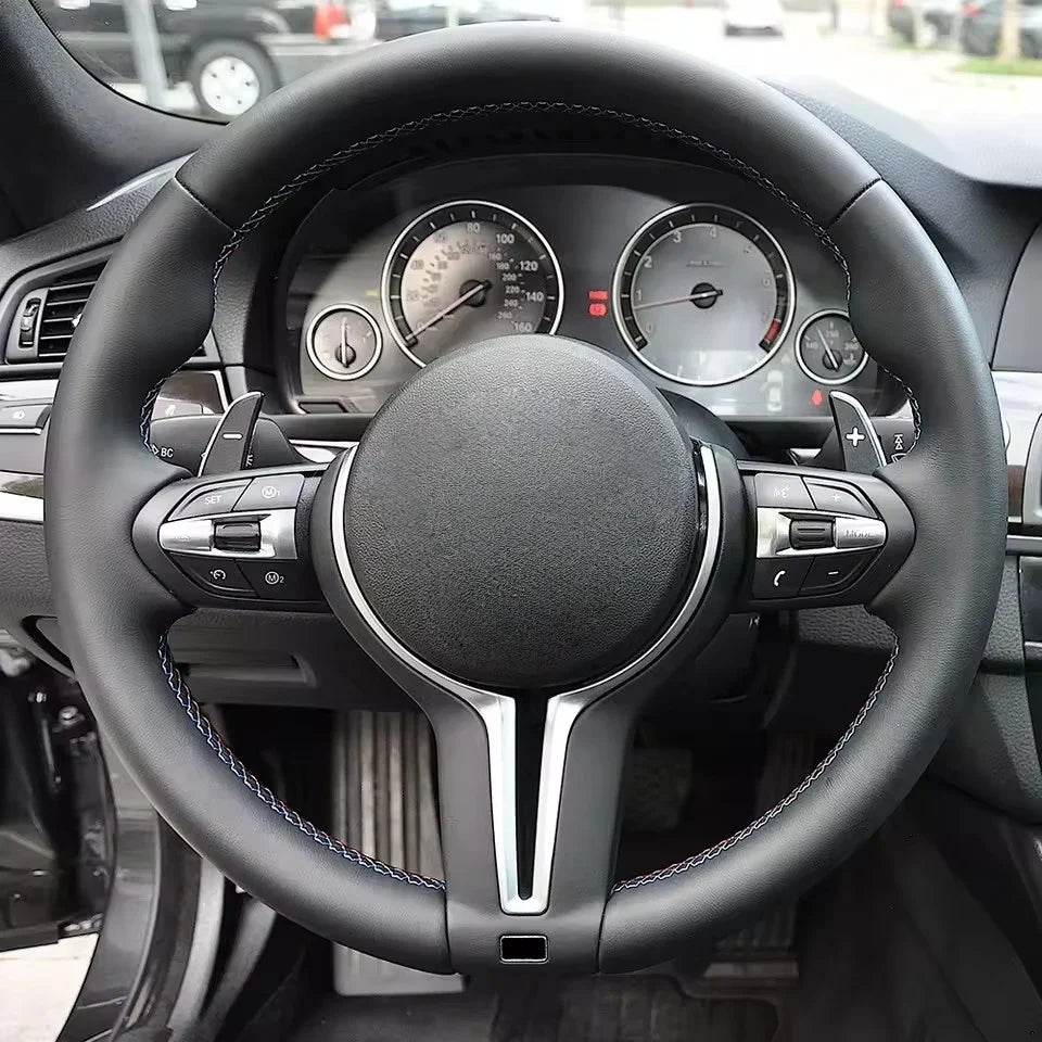 F10 F11 F15 F16 F20 F30 F31 F32 F36 E70 E71 E84 E87 E90 M3 M4 Manual Automatic Leather Sport Interior Steering Wheel For BMW