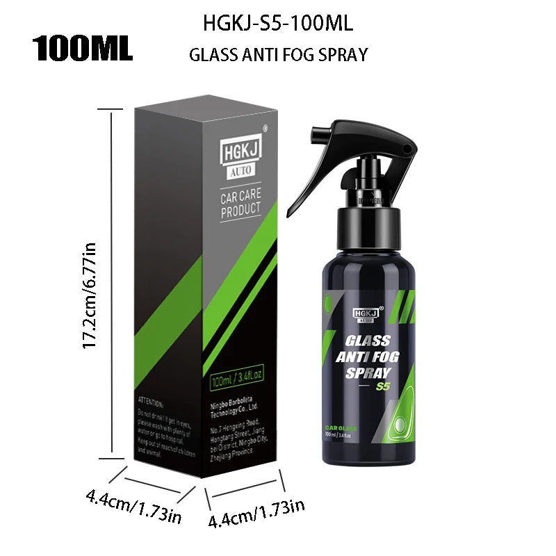 Car Window Anti Fog Spray Liquid Paint Care Polishe Rainproof Anti-Fog Agent Water Car Care Windshield Glass Auto Accessory