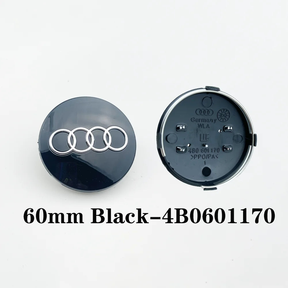 4pcs 60mm 61mm 69mm 68mm Car Styling Wheel Center Cap Hub Replaced Covers For Audi A3 A4 A5 A6 A7 A8 S4 S6 4B0601170 8D0601170