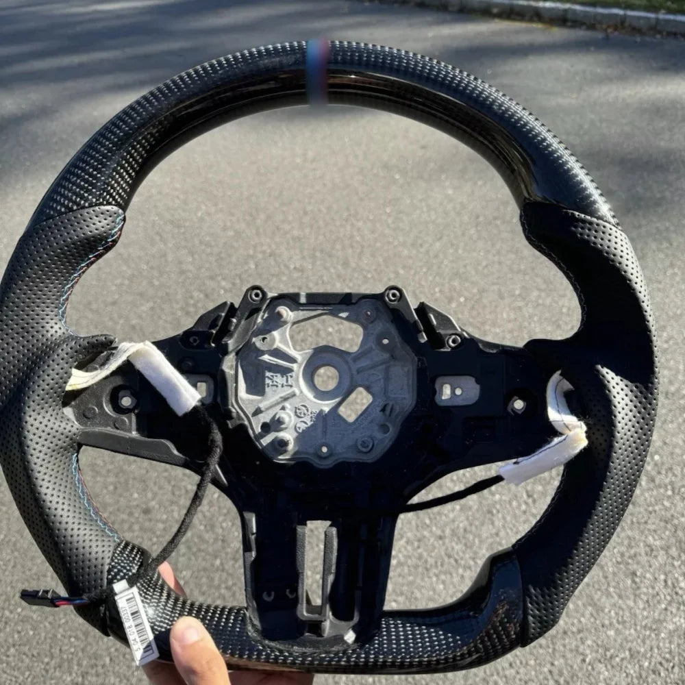 Premium Real Carbon Fiber Steering Wheel for BMW G20 G21 G22 G28 G80 F40 F44 F82 F83 F87 M2 M3 M4 G20 Steering Wheel Accessories