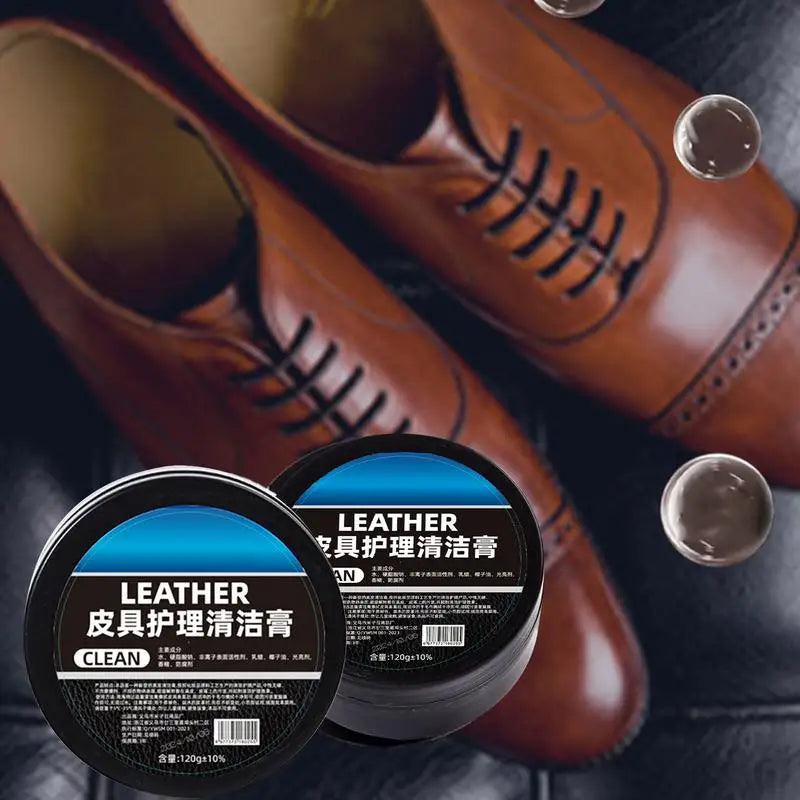 Car Leather Interior Cleaner Long Lasting Car Seats Polishing Nourishment Care Leather Care Cream for Leather Shoes Furniture