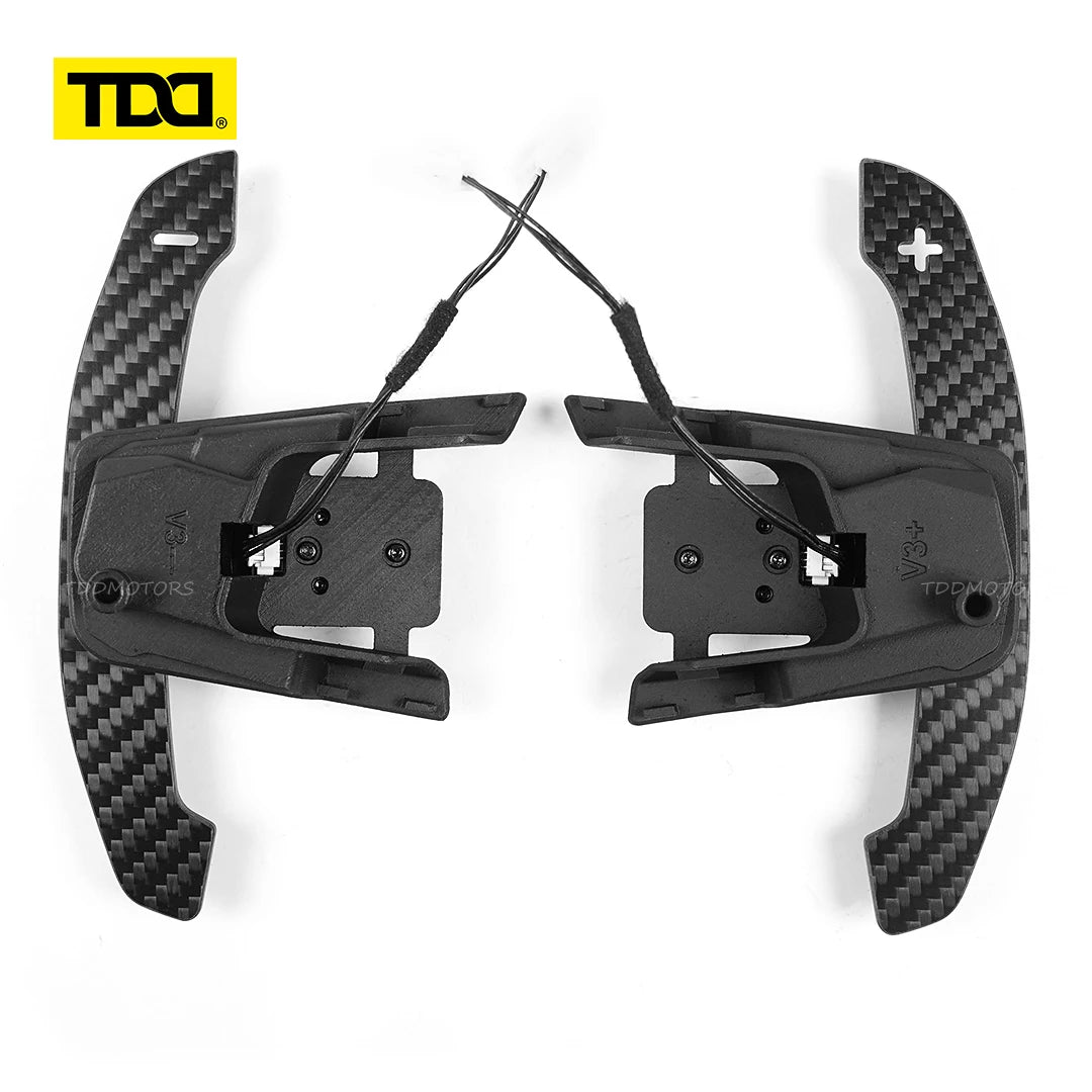 TDD Carbon Fiber Steering Wheel leather Alcantara For Volkswagen Golf 7 7.5 GTI GTD GTE R 2013-2020 Polo GTI Car Accessories