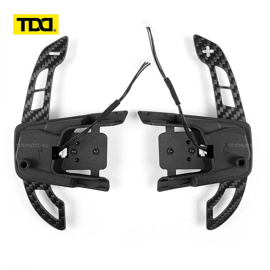 TDD Carbon Fiber Steering Wheel leather Alcantara For Volkswagen Golf 7 7.5 GTI GTD GTE R 2013-2020 Polo GTI Car Accessories