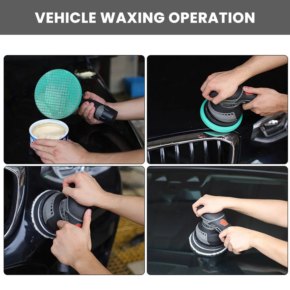 Cordless 12V Car Polisher 6 SpeedElectric Polisher Automobile Car Polishing Sealing Glaze Machine Fit with Lithium Battery