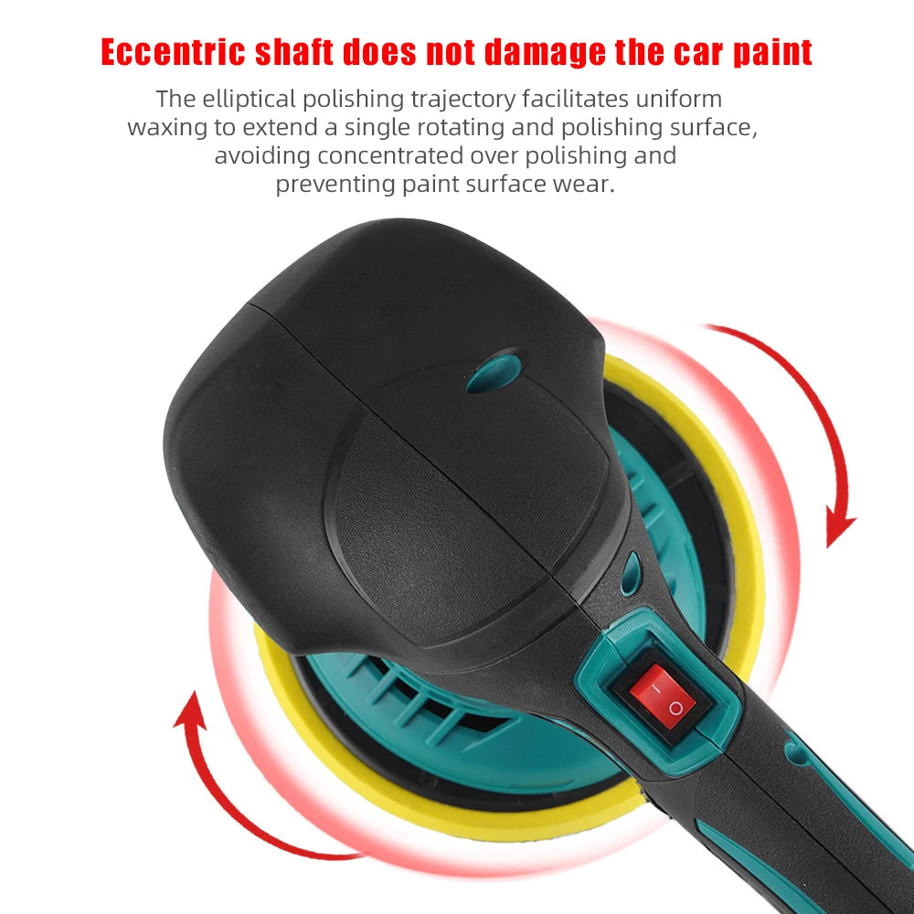 Cordless 6 Gears Electric Car Polisher Electric Polishing pot Tool Cordless Auto Polish wating Machine For Makita 21V Battery