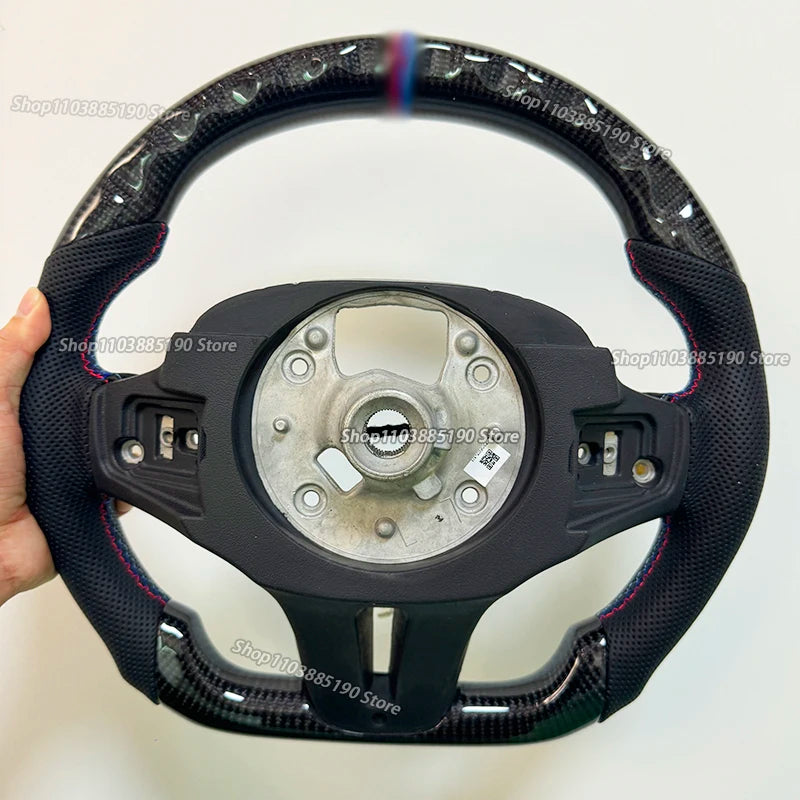 LED Car Carbon Fiber Car Steering Wheel For BMW G30 G20 G01 G02 G05 G06 G07 M4 M5 F90 M8 X3M X4M X5M X6M F40 F44 G11 G12 G29 G31