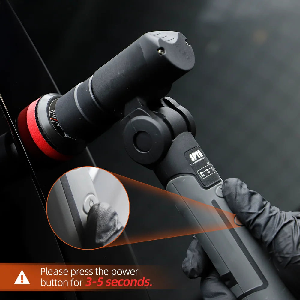 SPTA 3.7V RO&DA Micro Cordless Mini Car Polisher Portable Handheld Rechargeable Adjustment Speed Auto Detailing Tool