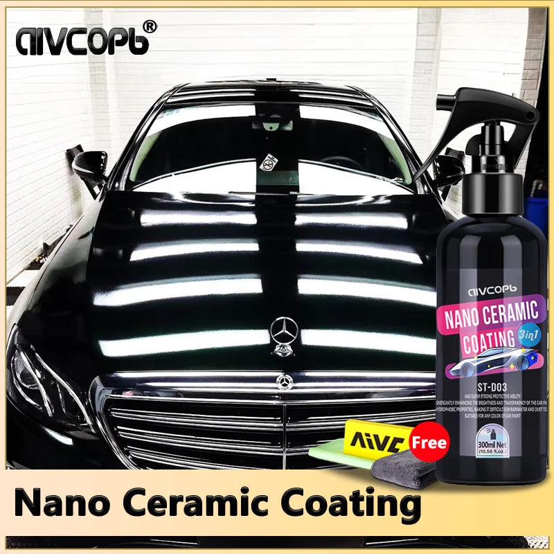 3 In 1 Auto Ceramic Coating Spray Car Nano Ceramic Coating Automobile Nano Spray Car Scratch Repair Body Compound Scratch Repair