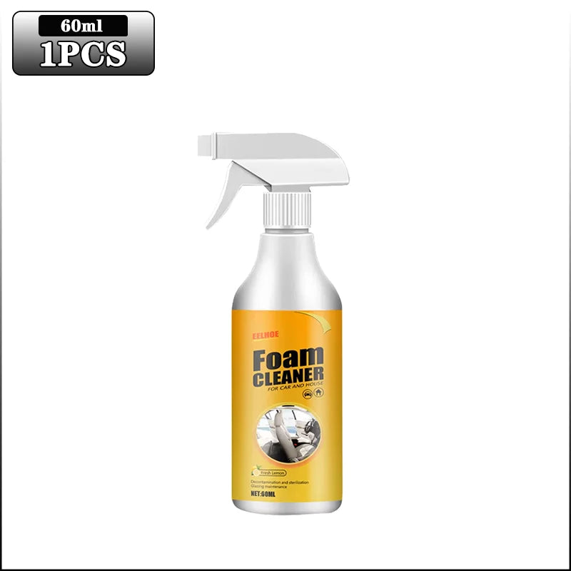 Multifunctional Foam Cleaner Car Interior Stain Removal and Cleaning Leather Seat Foam Cleaner Spray Foam Maintenance Wash Car