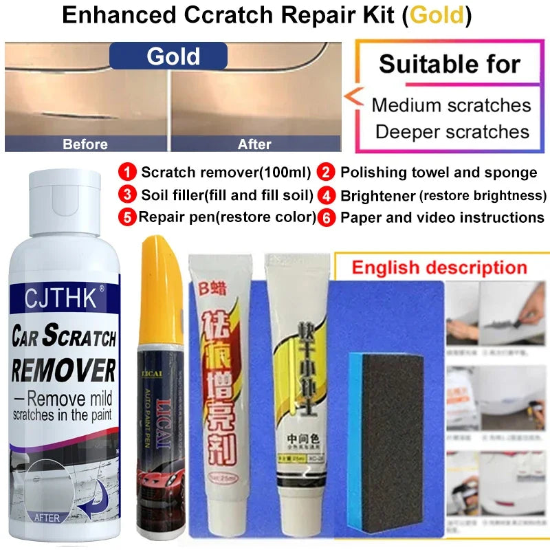 Car Scratch Remover Paint Care Tools Auto Swirl Remover Scratches Repair Polishing Auto Body Grinding Compound Anti Scratch Wax