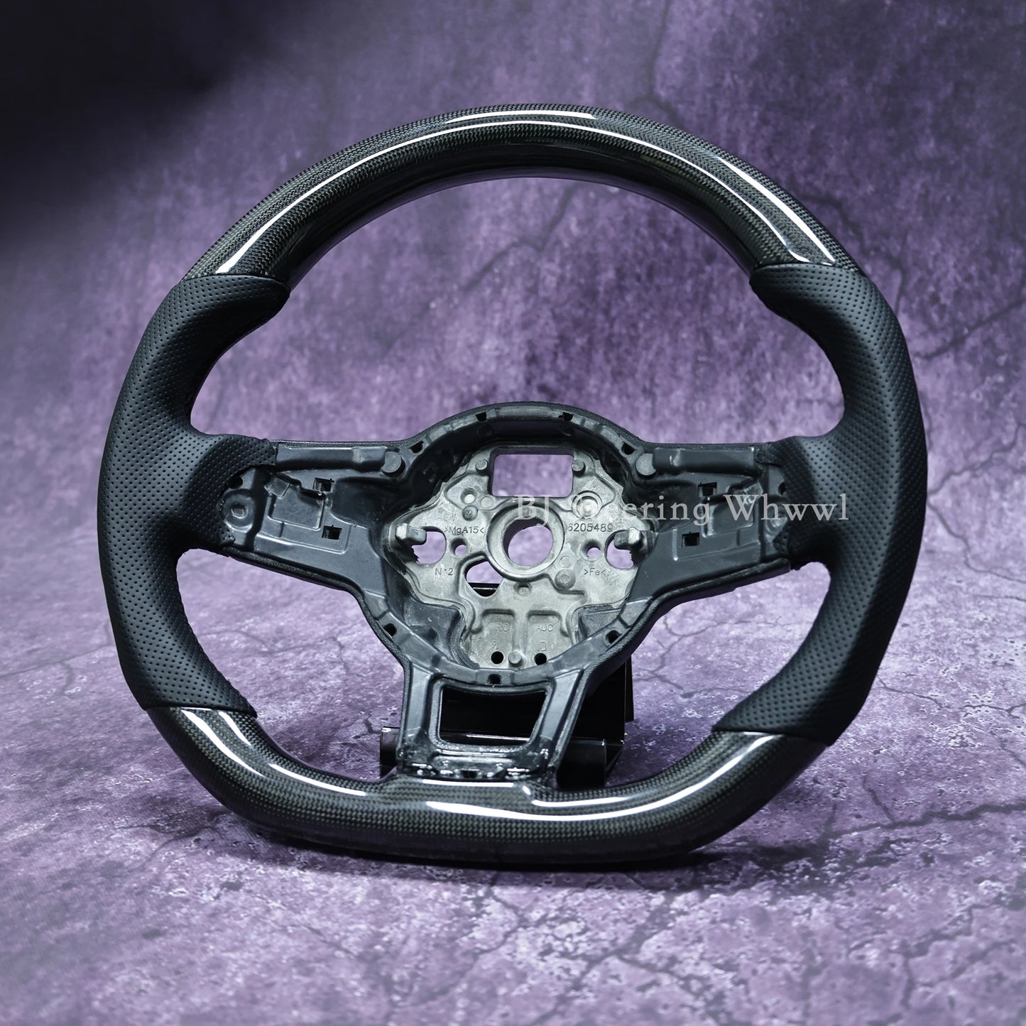 Fit For VW Carbon Fiber LED Steering Wheel Volkswagen Golf 7 MK7 Mk7.5 GTI Scirocco Polo GTS R Line  Customized Racing Wheel