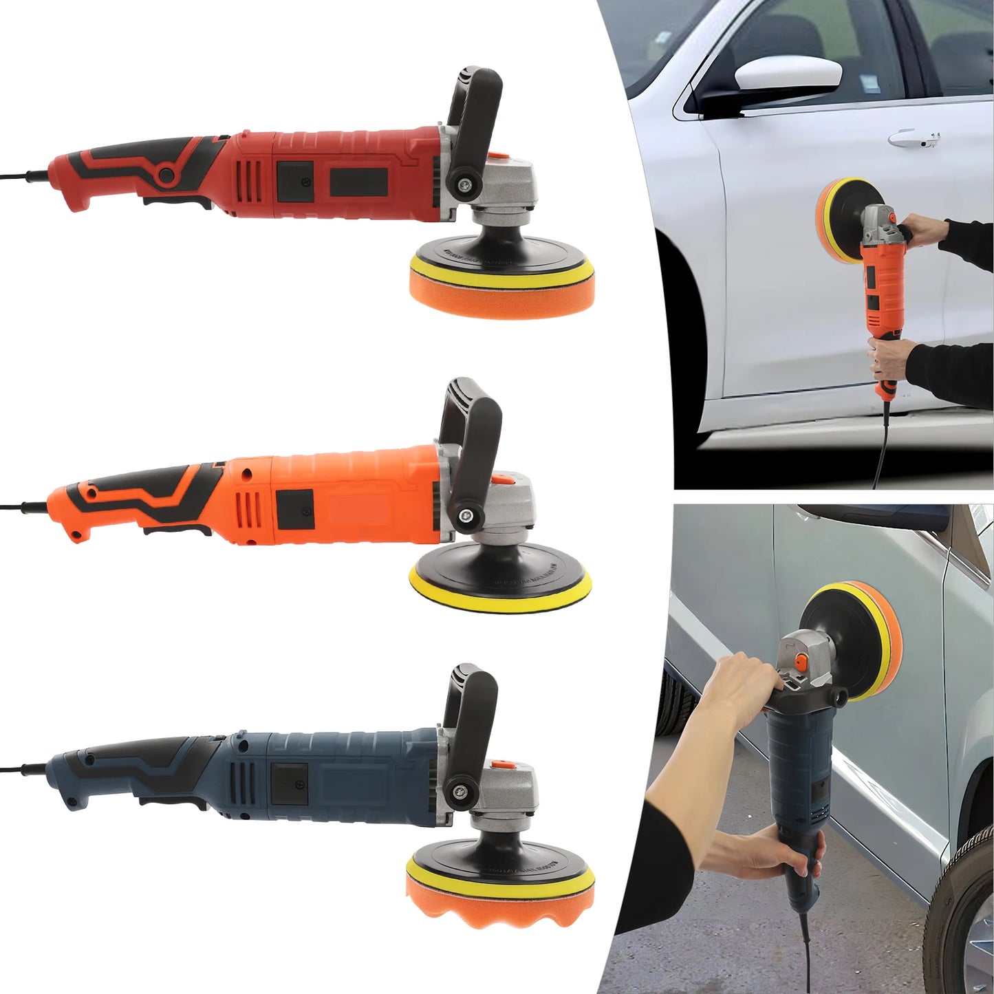 Car Polishing Machine, Car Polishing Machine Set with 7 Variable Speeds, Household Electric Polishing Machine Power Tools