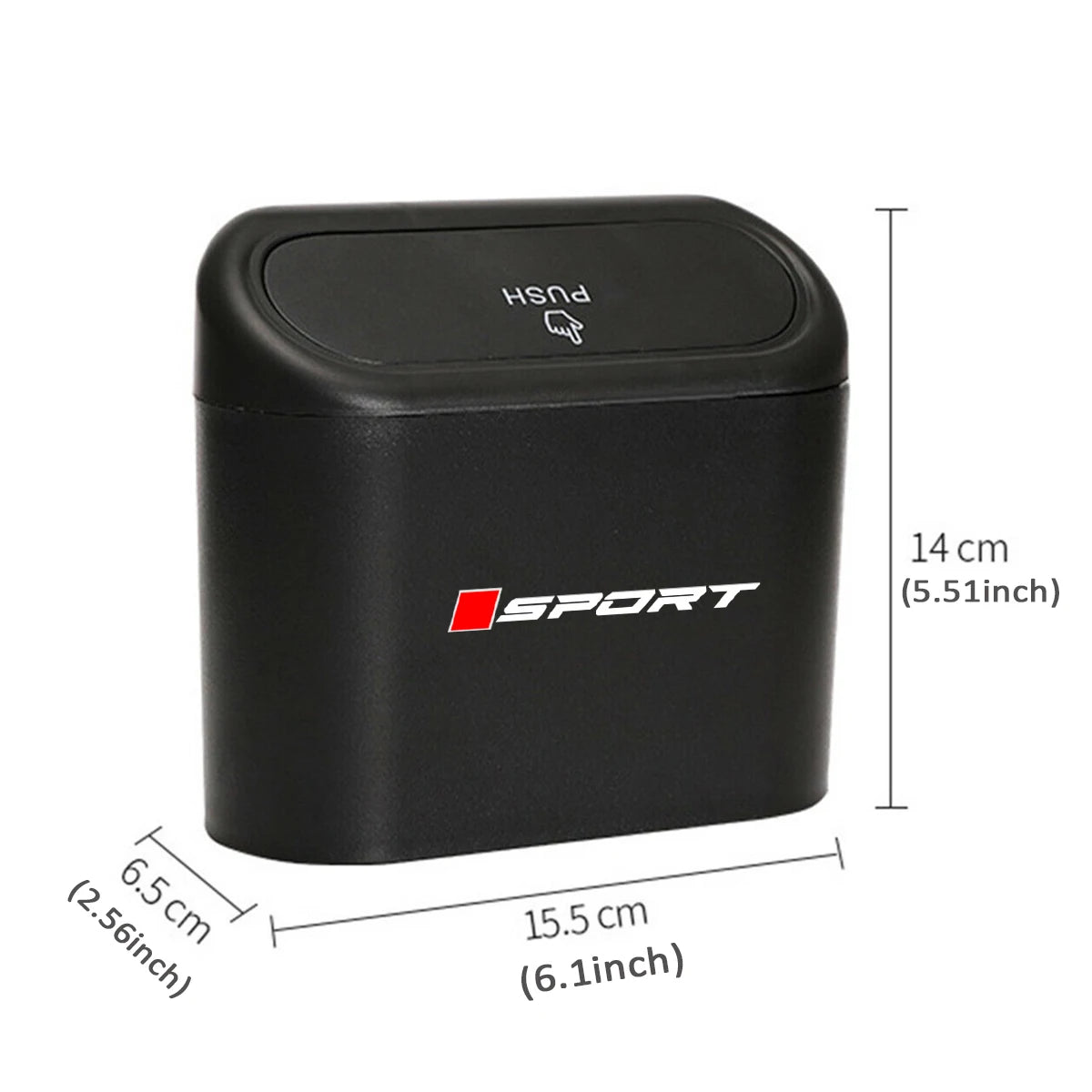 1 Piece ABS Mini Car Trash Can with Lid For Toyota Honda Mazda Mitsubishi For Jeep MG Vehicle Trash Bin Car Dustbin Garbage