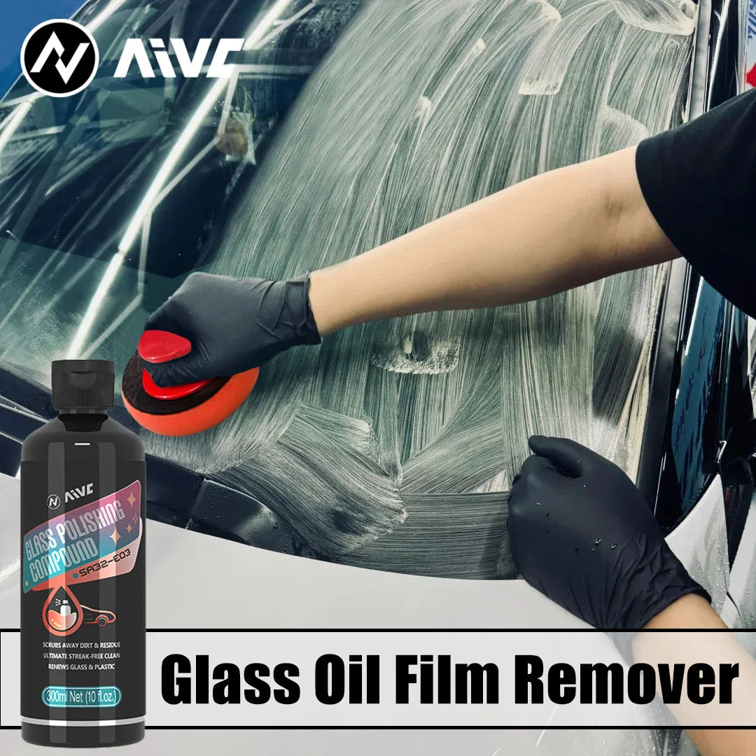 Car Glass Oil Film Cleaner Remover Glass Polishing Compound Windshield Polisher Stain Removal Shiny Car Stuff Auto Detailing