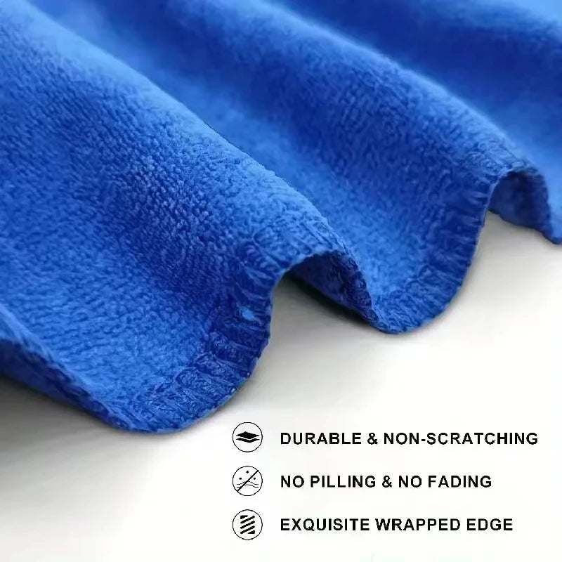 Microfiber Car Wash Cloth Thicken Automotive Cleaning Drying Towels Household Kitchen Absorbent Rags Car Clean Cloths Supplies