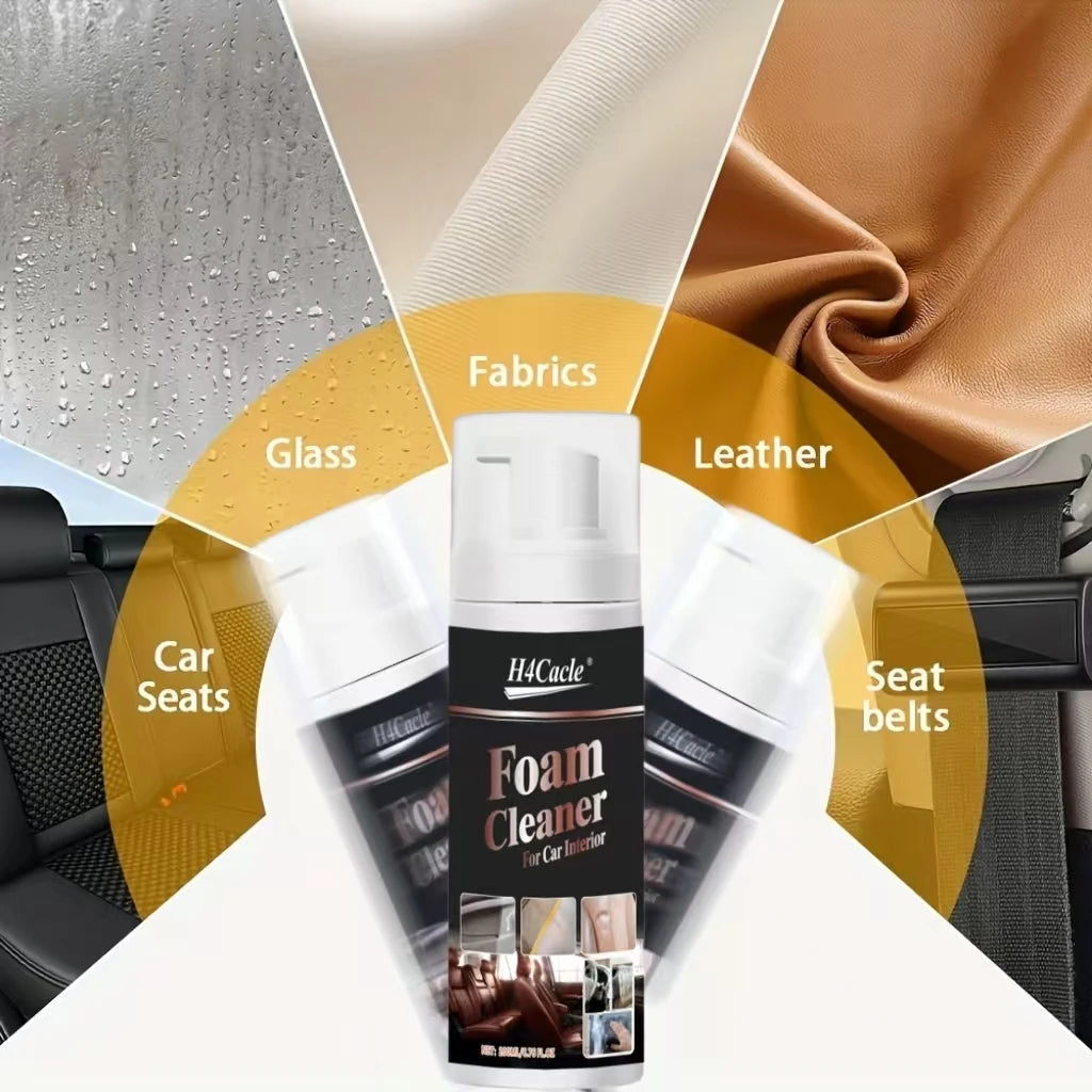 Multifunctional Foam Cleaner Car Interior Stain Removal and Cleaning Leather Seat Home Foam Cleaner Spray Maintenance Wash