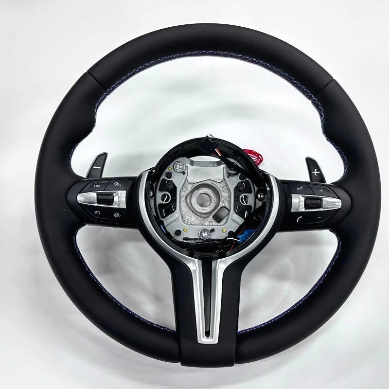 Interior Leather Steering Wheel For BMW 3 5 Series F10 F15 F20 F22 F30 F32 F36 F80 F82 M3 M4 M5 E90 E70 M Sport Steering Wheel