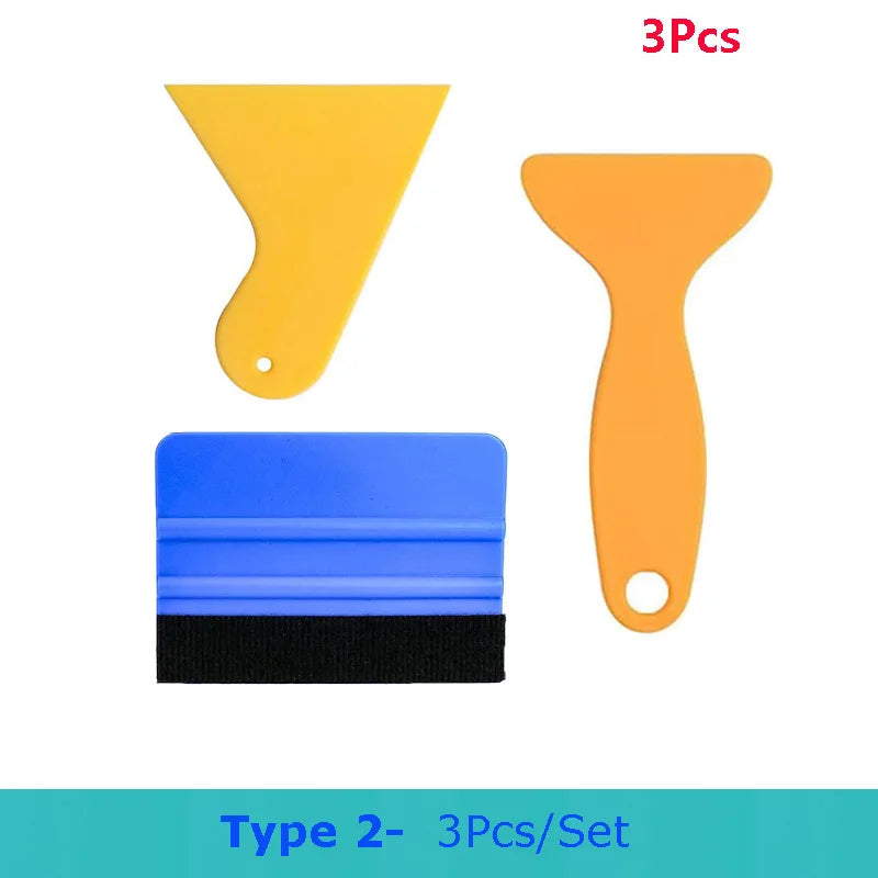Car Wrapping Tools Kit Vinyl Scraper Cutter Film Squeegee Vinyl Spatulas Wrap Foil Tool Window Tinting Tools Car Accessories