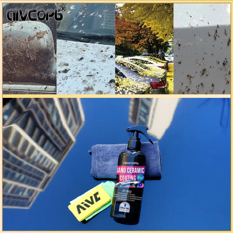 3 In 1 Auto Ceramic Coating Spray Car Nano Ceramic Coating Automobile Nano Spray Car Scratch Repair Body Compound Scratch Repair