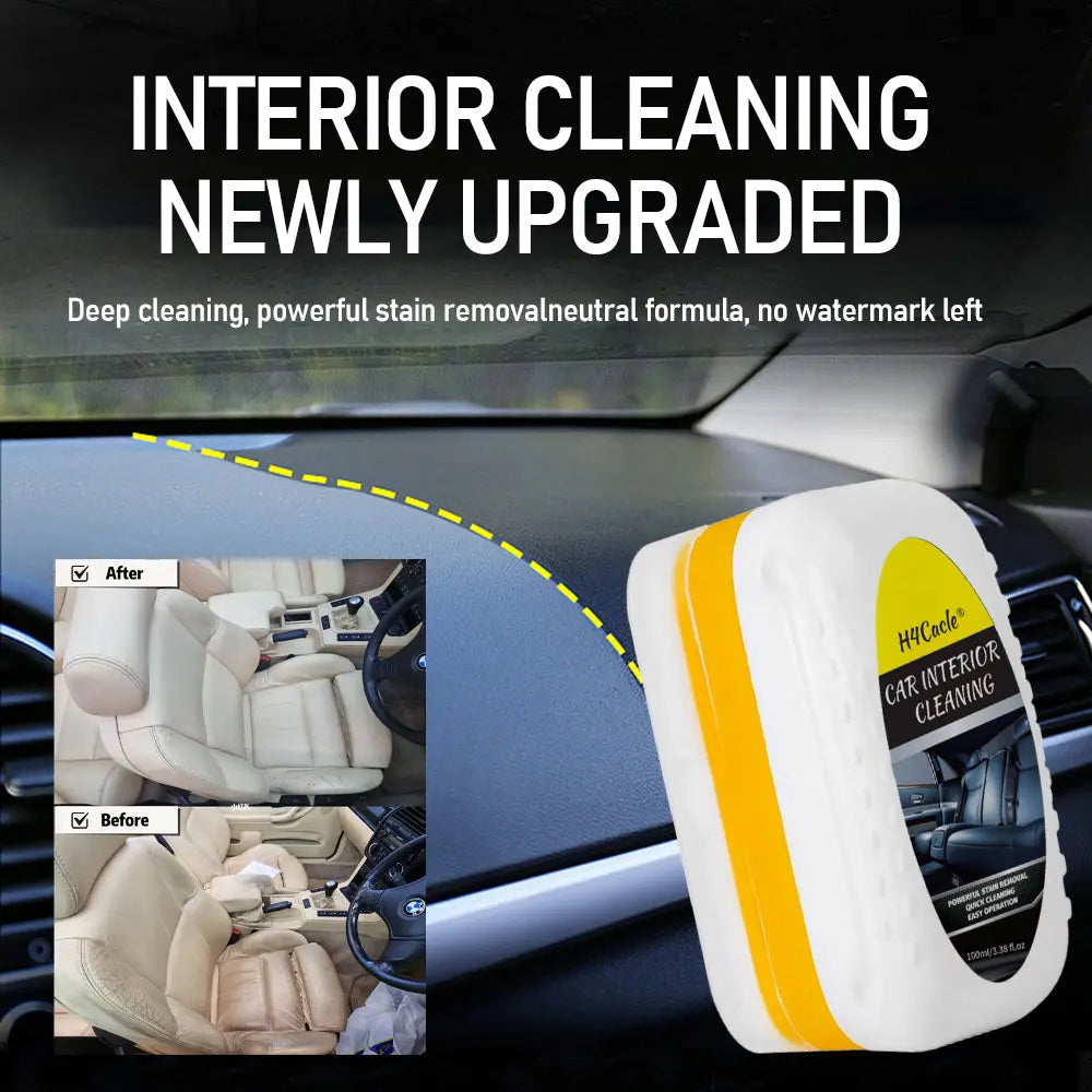Car Interior Cleaner Brush Seats Ceiling Headliner Cleaner Leather Fabric Waterfree Multipurpose Auto Dash Plastic Cleaning Tool