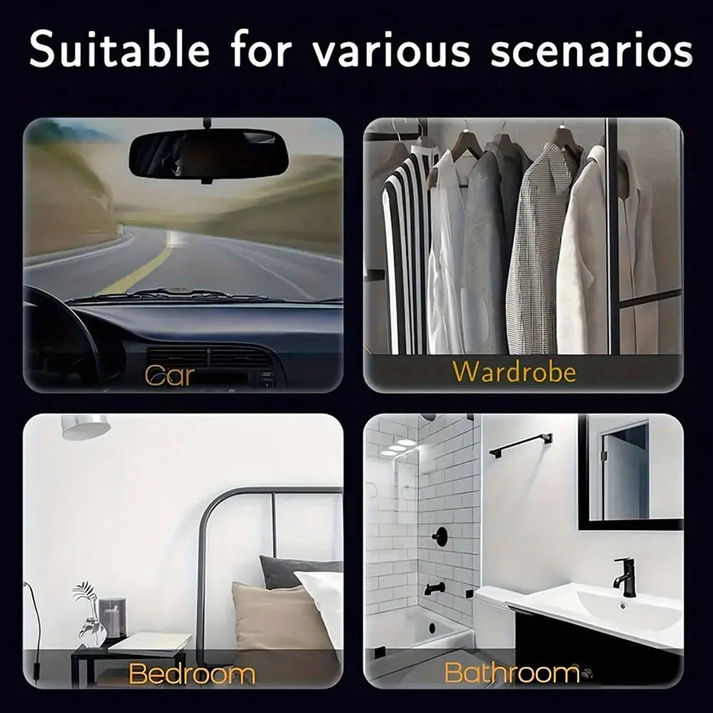 2-80PCS X Version Car Interior Hanging Air Freshener Natural Tea Perfume for Home Bathroom Decor