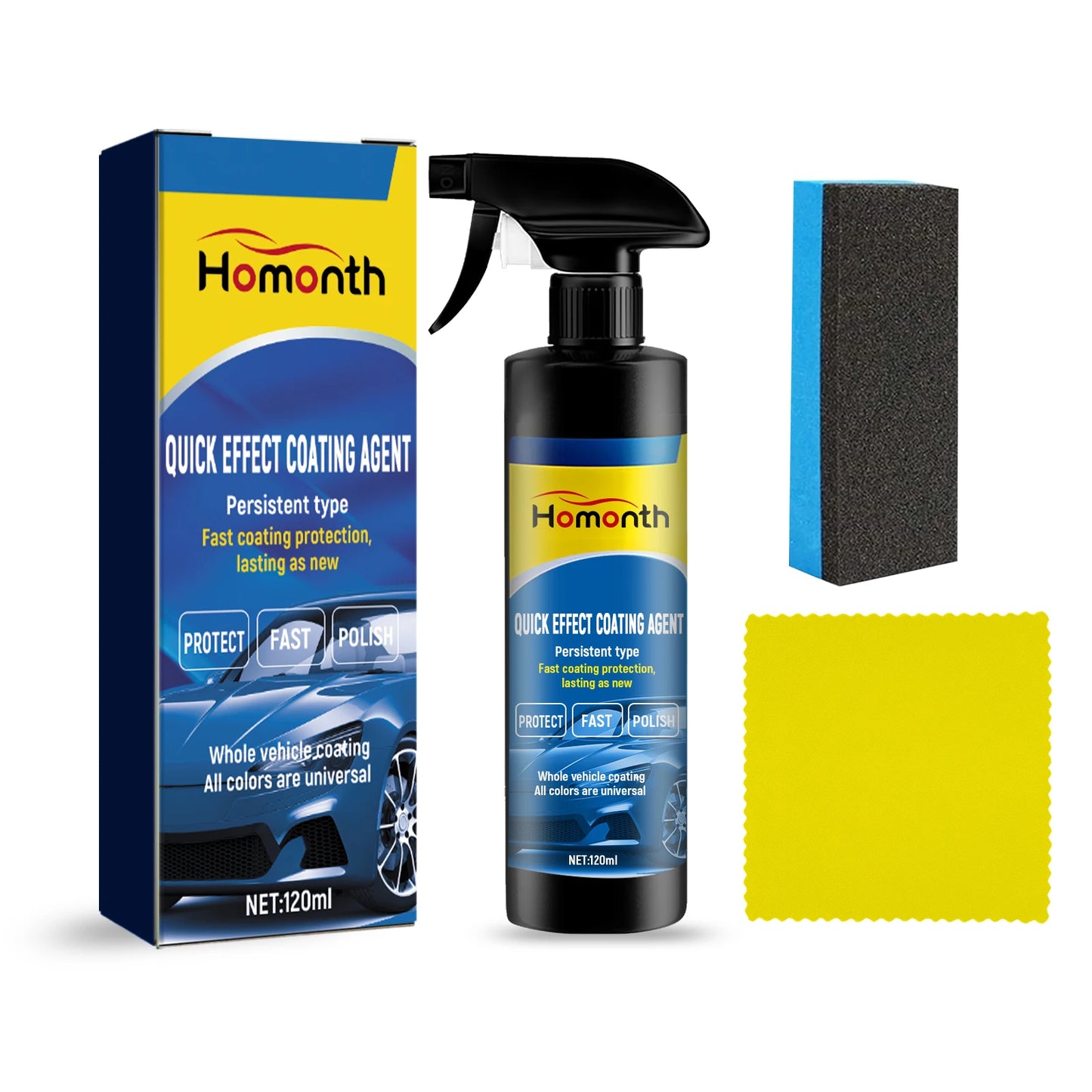 Homonth Car Ceramic Nano Coating Liquid Coatin Auto Scratch Remover Nanos Spray Hydrophobic Layer Polishing Paint Coating Agent