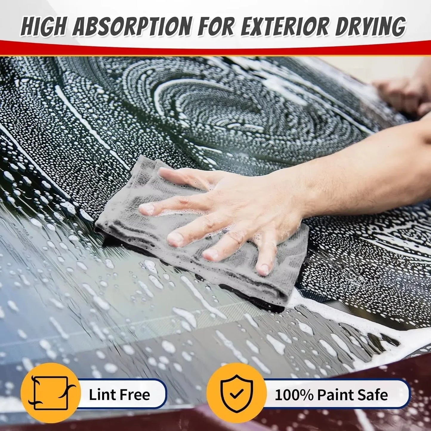 Reusable Thicken Microfiber Cleaning Cloths Lint Free Microfiber Cleaning Towel Cloths Cleaning Towels Absorbent for Car Window
