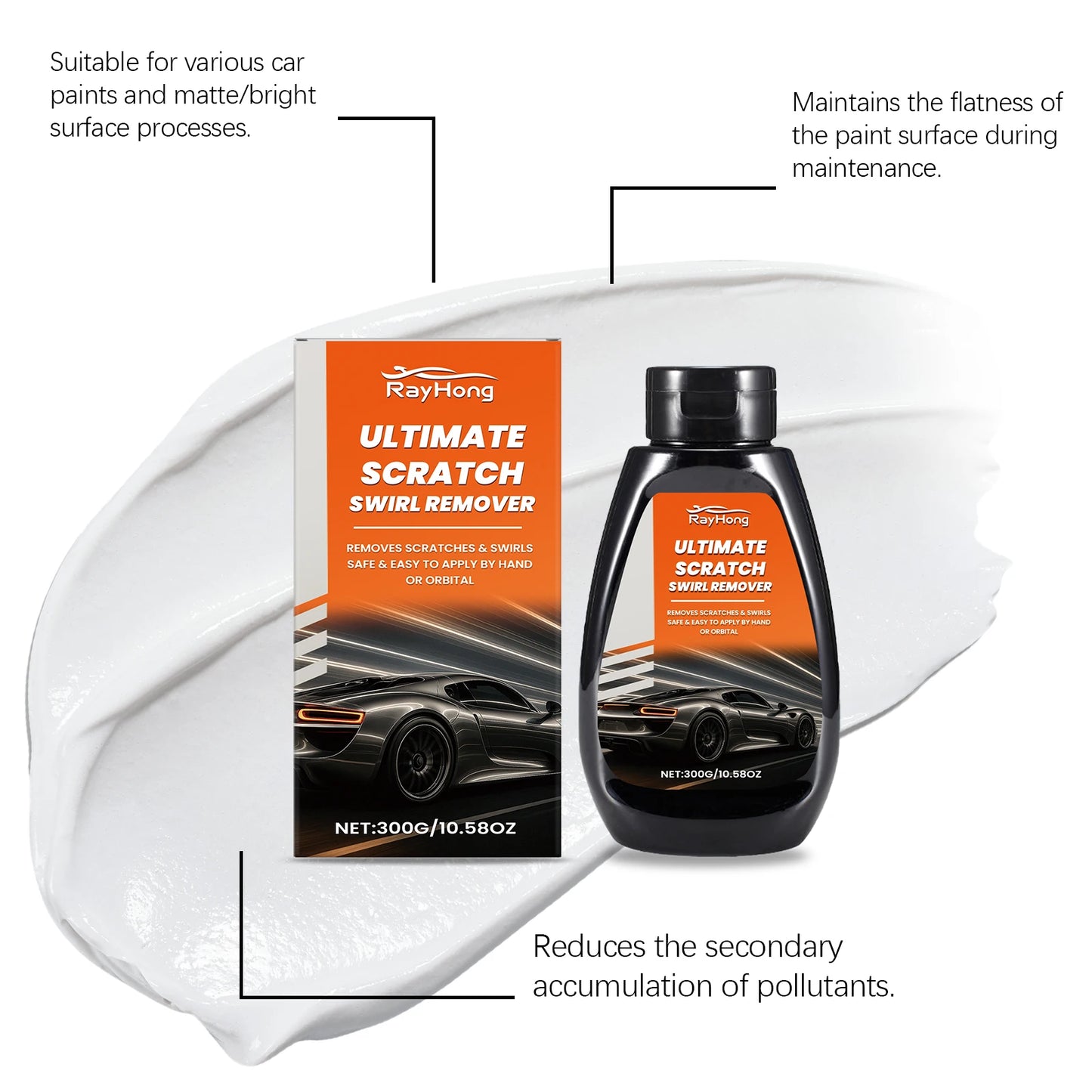 Car Scratch Remover Wax Auto Paint Scars Repair Body Polishing Grinding Compound Anti Swirl Paste Care Cleaner General Motors