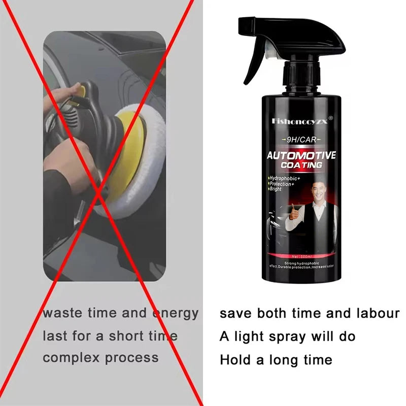 Ceramics for Cars Coating 500ML 9H Nano Liquid Glass Plated Crystal Hydrophobic Waterproof Polishing Paint Hardness Car Polish