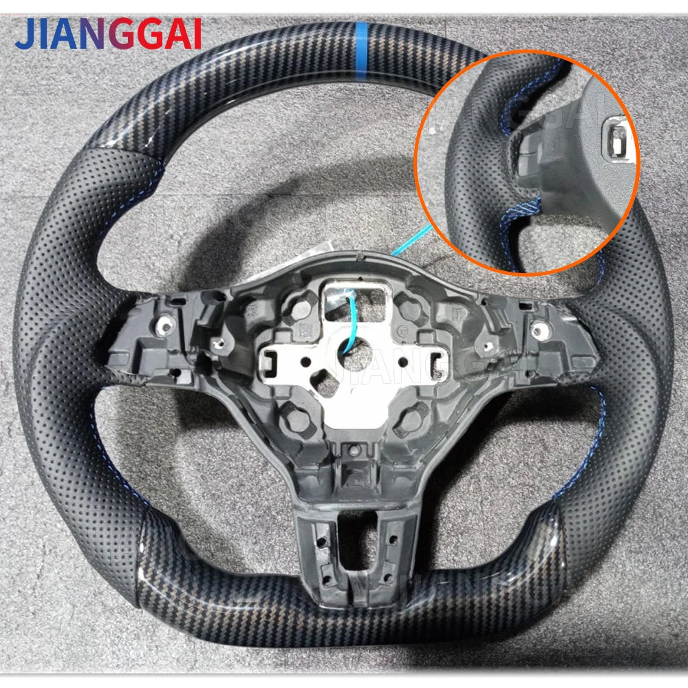 Hydro-Dip Carbon Fiber Steering Wheel For Volkswagen Golf 6 GTI MK6 GTD R 2009-2013 Polo GTI Tiguan Passat R-Line Steering Wheel