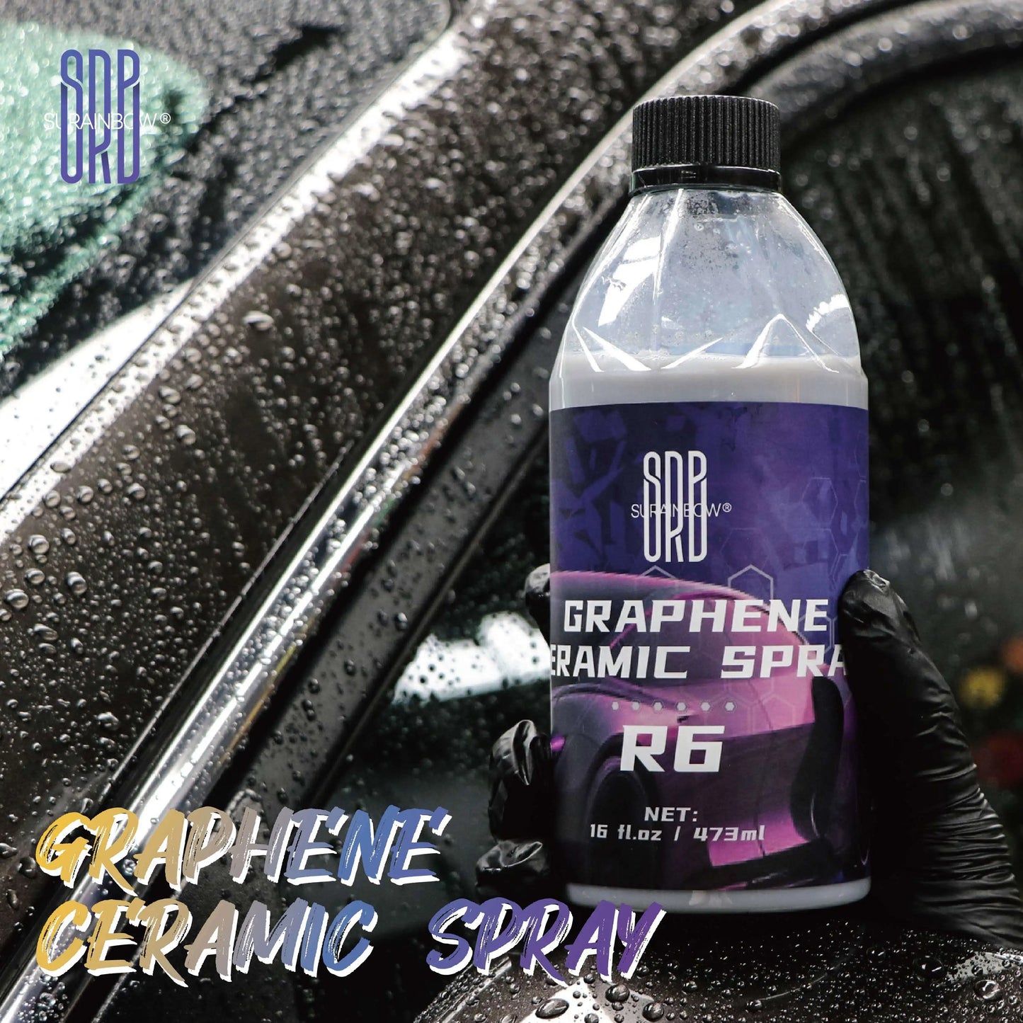 Graphene Ceramic Spray Coating- Sprayable Graphene Ceramic Coating for Cars | Adds Extreme Gloss,Depth,Shine & Protection,473 ML