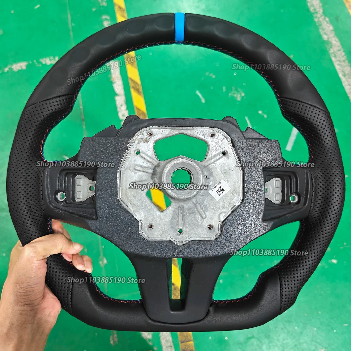 Full Leather Steering Wheel for BMW G30 G20 X3M X5M G01 G02 G05 G06 F90 F91 F92  G15 G16 G31 G29 G21 G28 G80 F40 F44 F82 M2 M3