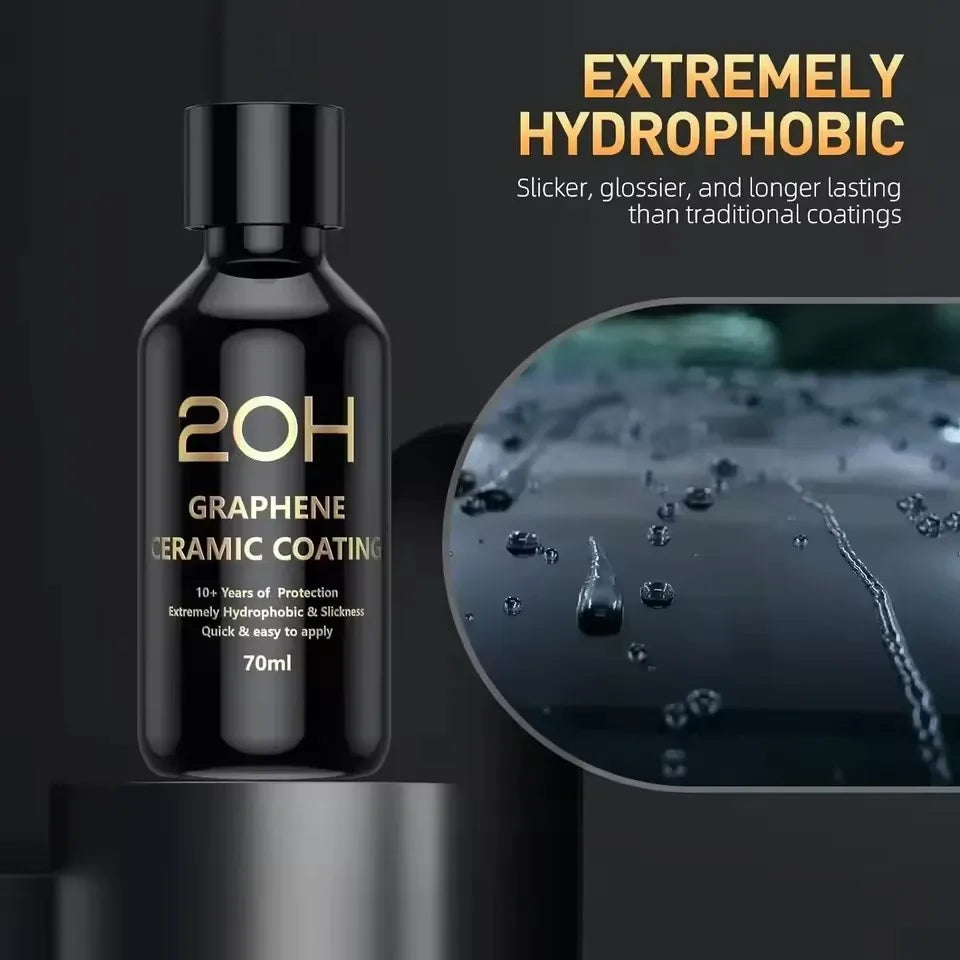 2025 Graphene Ceramic Coating 20H with Self Healing and UV Track Technology Car Detailing Professionals 10+ Years of Protection