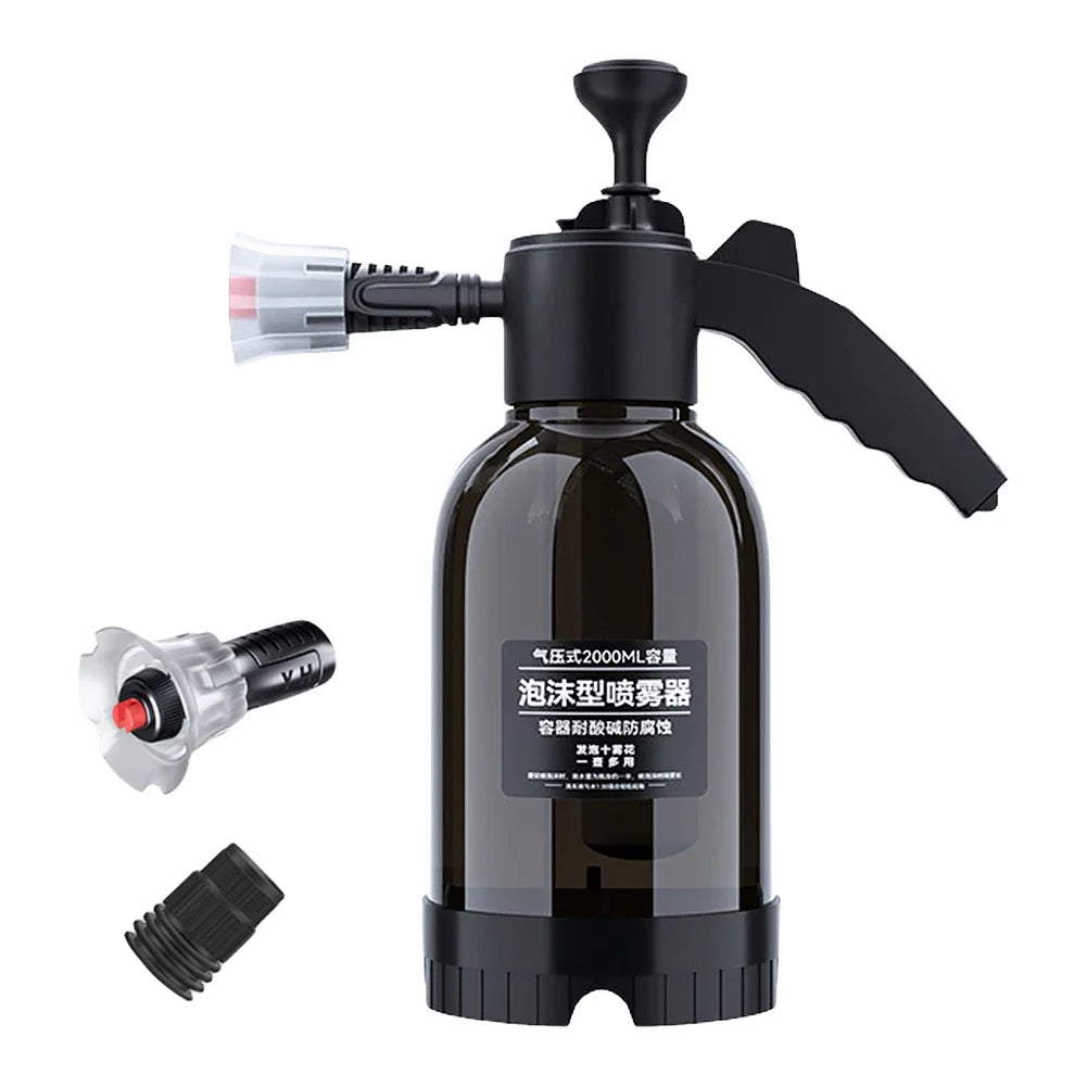 2L Foam sprayer Car Wash Handheld foam sprayer Pneumatic sprayer Plastic sterilized water bottle Car cleaning tool