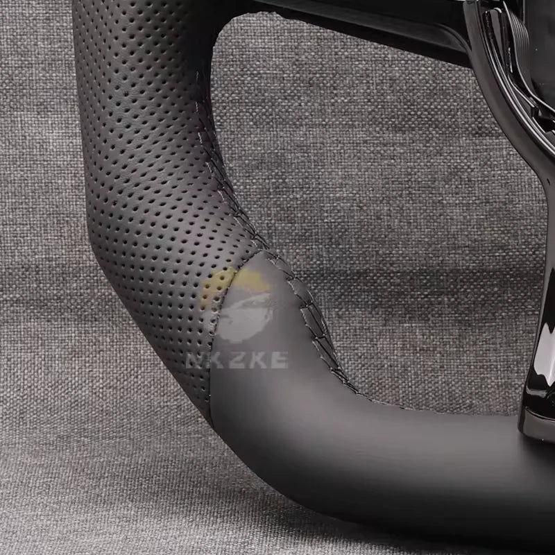 Steering Wheel For Golf 7 7.5 GTI MK7, Equipped With Shift Paddles And Buttons, Black Frame, Car Accessories