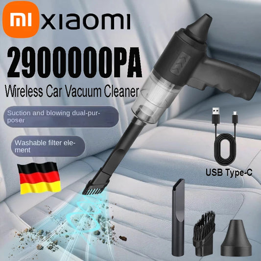 Xiaomi  2900000PA Car Wireless Vacuum Cleaner 120W Powerful Portable Handheld For Home & Auto Lightweight Cordless Rechargeable