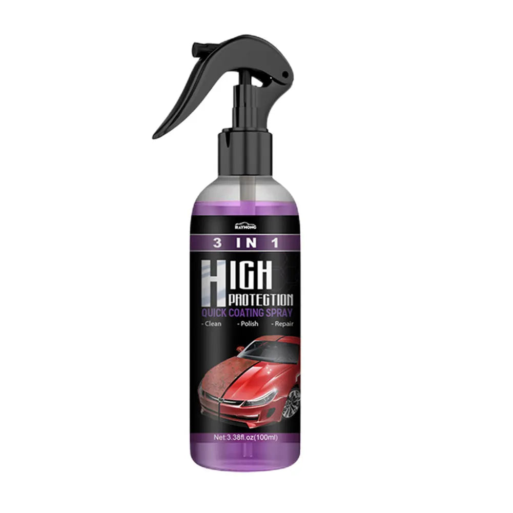 3 in 1 High Protection Quick Ceramic Coating Nano Spray Car Coating Wax Polishing Spray Plastic Refresh Fast Fine Scratch Repair