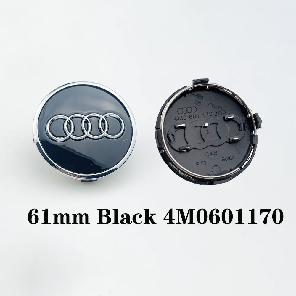 4pcs 60mm 61mm 69mm 68mm Car Styling Wheel Center Cap Hub Replaced Covers For Audi A3 A4 A5 A6 A7 A8 S4 S6 4B0601170 8D0601170
