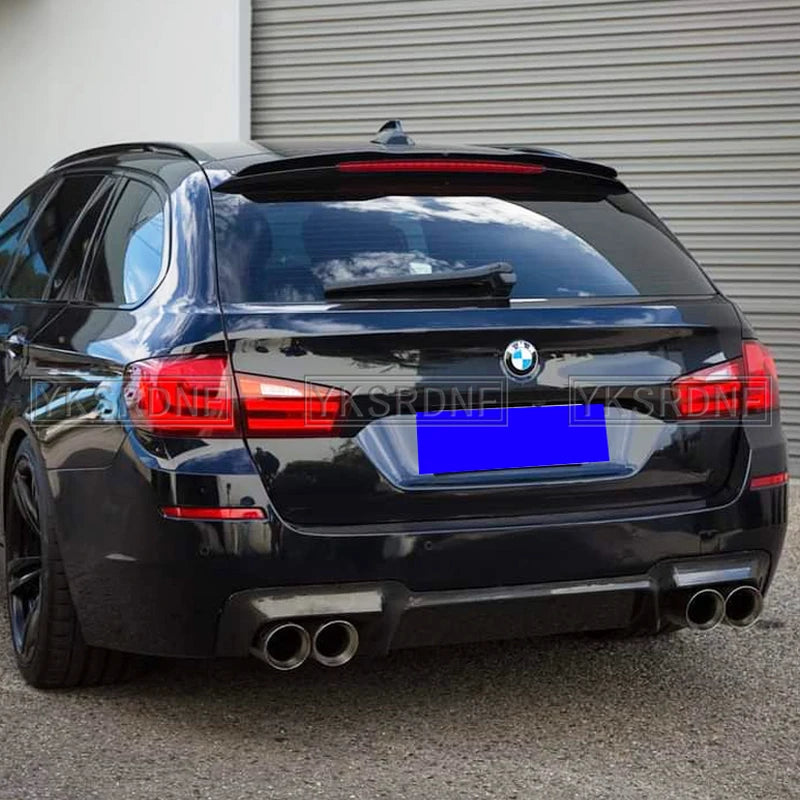 SPOILER CAP For BMW 5 F11 535i Msport 2010-2017 ABS Plastic Car Wing Rear Roof Spoiler for BMW 5 series Touring (F11) M Sport