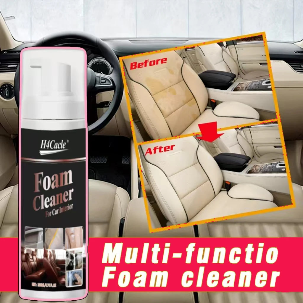 Multifunctional Foam Cleaner Car Interior Stain Removal and Cleaning Leather Seat Home Foam Cleaner Spray Maintenance Wash