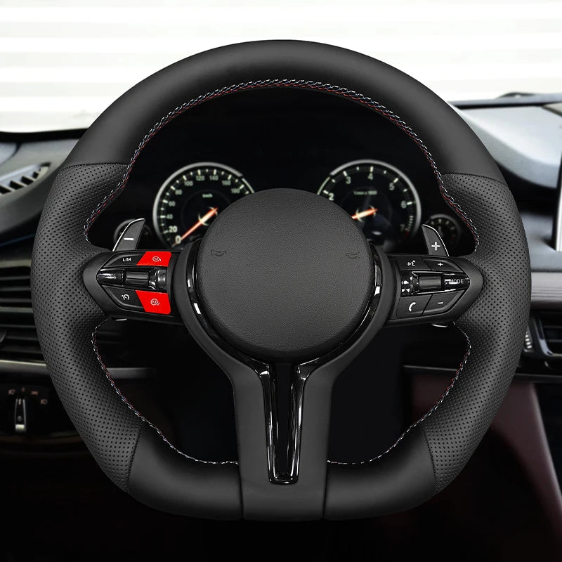 Car Nappa leather M Sports Steering Wheel  For BMW F10 F11 F15 F20 F22 F31 F30 F36 F32 E90 3 Series 5 Series Car Accessories