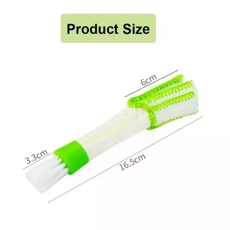 Double Ended Mini Dust Blind Cleaner, Car Vent Window Blind Detail Brush, Keyboard Cleaner, Hand Held Magic Brush Blind Duster