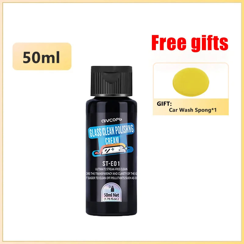 Car Glass Oil Film Remover Paste ST-E Auto Glass Film Coating Agent Anti-fog Glass Cleaner Windshield Polish  Auto Detailing