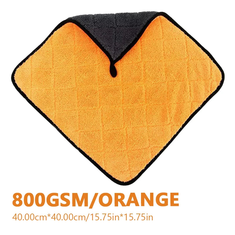 SEAMETAL Microfiber Car Cleaning Towel 800GSM Thicken High Abosorbent Washing Drying Cloth Ultra-Soft Scratch-Free Clean Towels