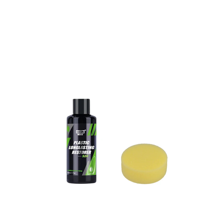 Car Plastic Restorer Back To Black Gloss Auto Plasitc Parts Repair Spray HGKJ S24  50ml Exterior Renovator Car Cleaning