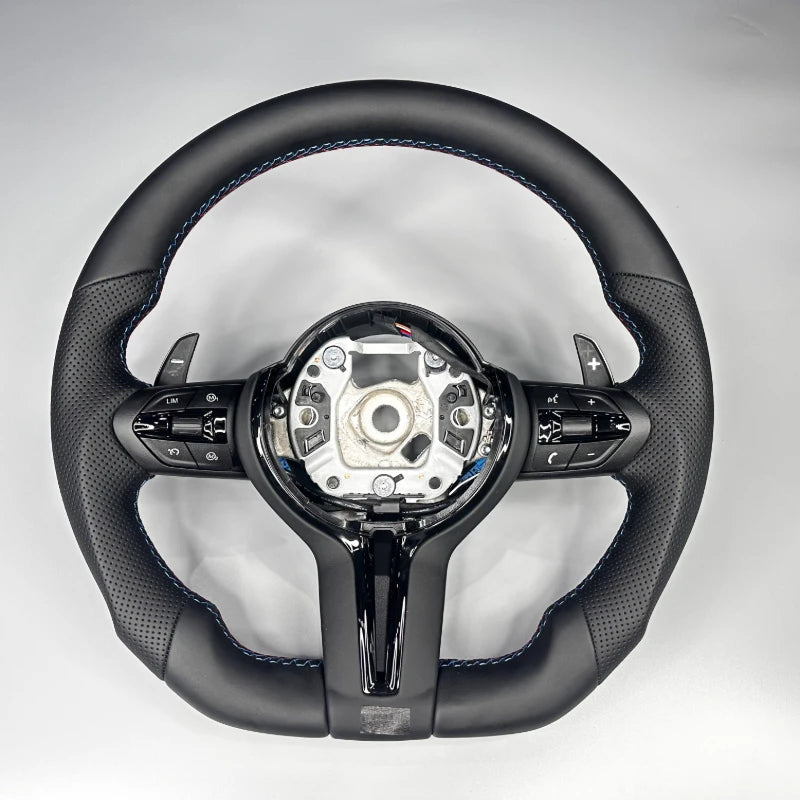 Interior Leather Steering Wheel For BMW 3 5 Series F10 F15 F20 F22 F30 F32 F36 F80 F82 M3 M4 M5 E90 E70 M Sport Steering Wheel