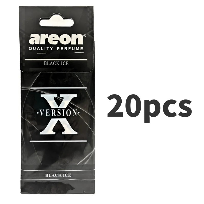 2-80PCS X Version Car Interior Hanging Air Freshener Natural Tea Perfume for Home Bathroom Decor